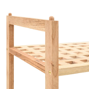 Galleria Design Shoe Rack Solid Walnut Wood 69x26x81 cm