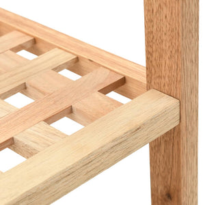 Galleria Design Shoe Rack Solid Walnut Wood 69x26x81 cm