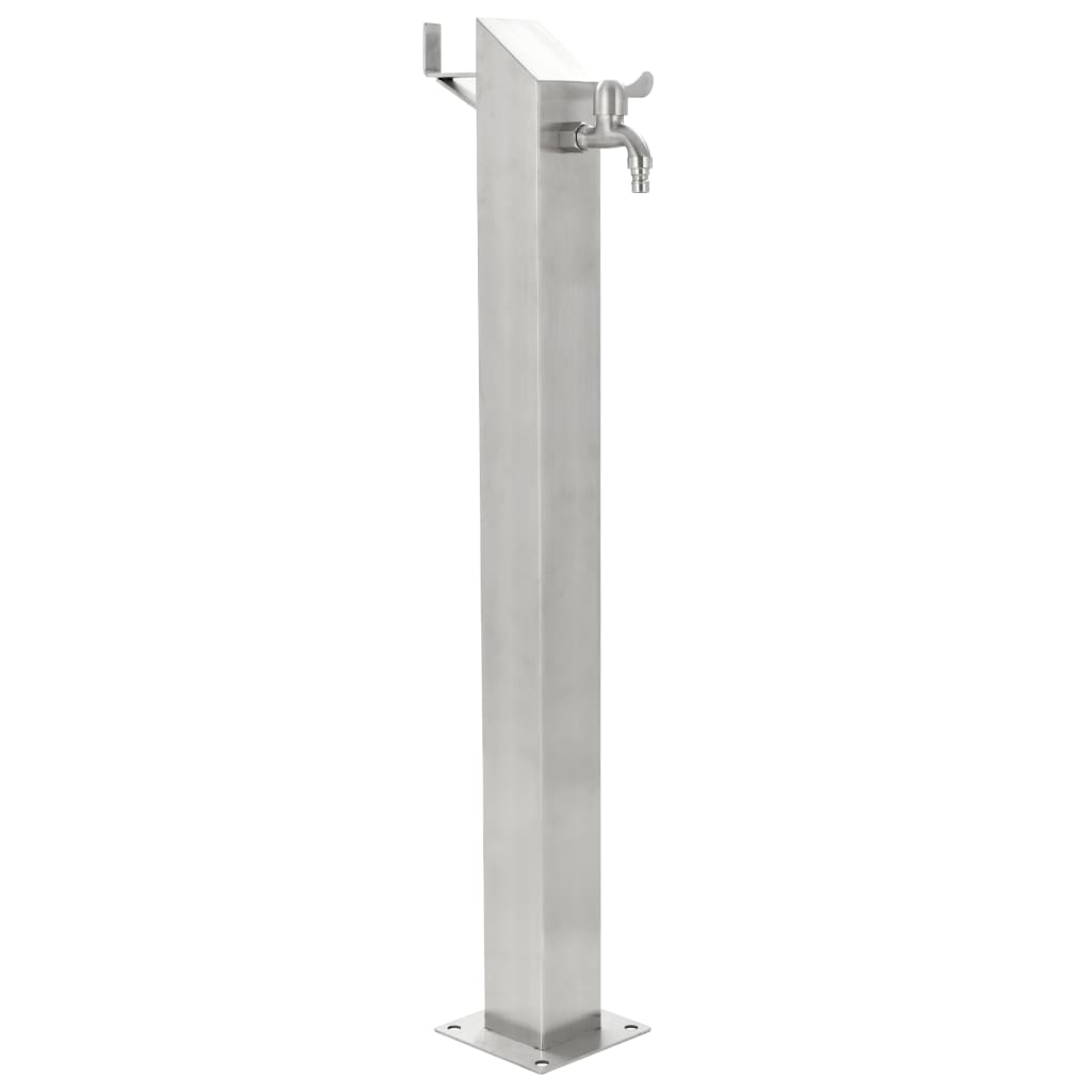 Galleria Design Garden Water Column Stainless Steel Square 95 cm