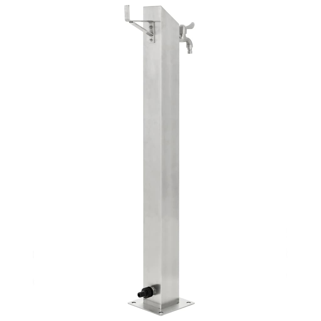 Galleria Design Garden Water Column Stainless Steel Square 95 cm