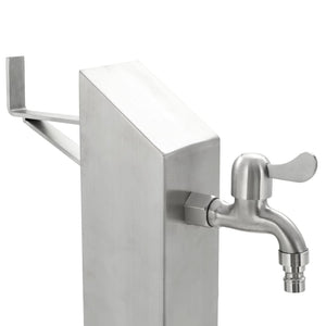 Galleria Design Garden Water Column Stainless Steel Square 95 cm