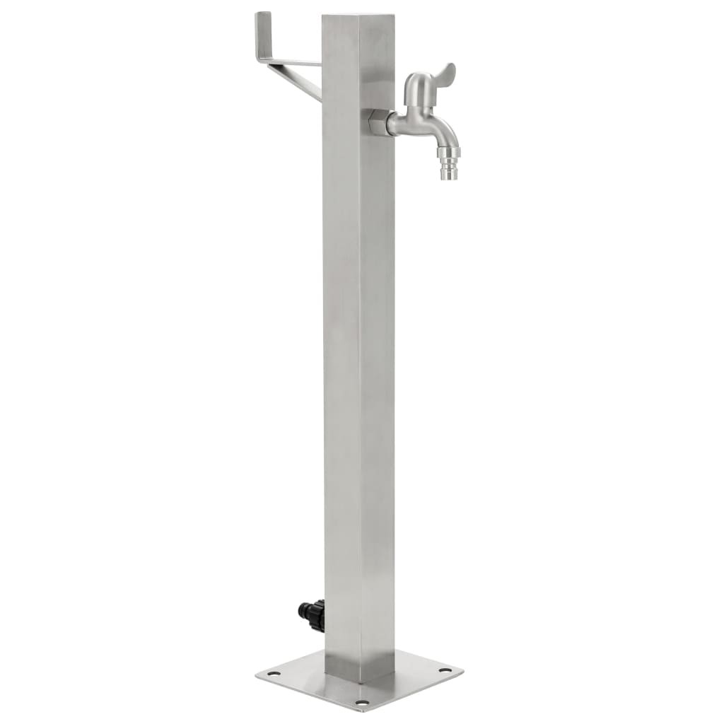 Galleria Design Garden Water Column Stainless Steel Square 65 cm
