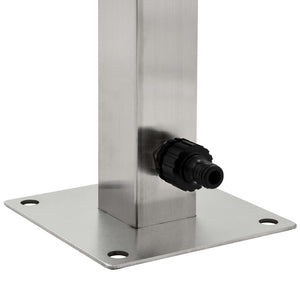 Galleria Design Garden Water Column Stainless Steel Square 65 cm