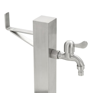 Galleria Design Garden Water Column Stainless Steel Square 65 cm