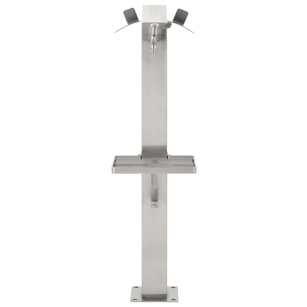 Galleria Design Garden Water Column Stainless Steel Square 95 cm