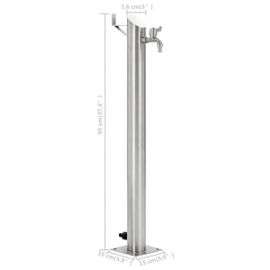 Galleria Design Garden Water Column Stainless Steel Round 95 cm