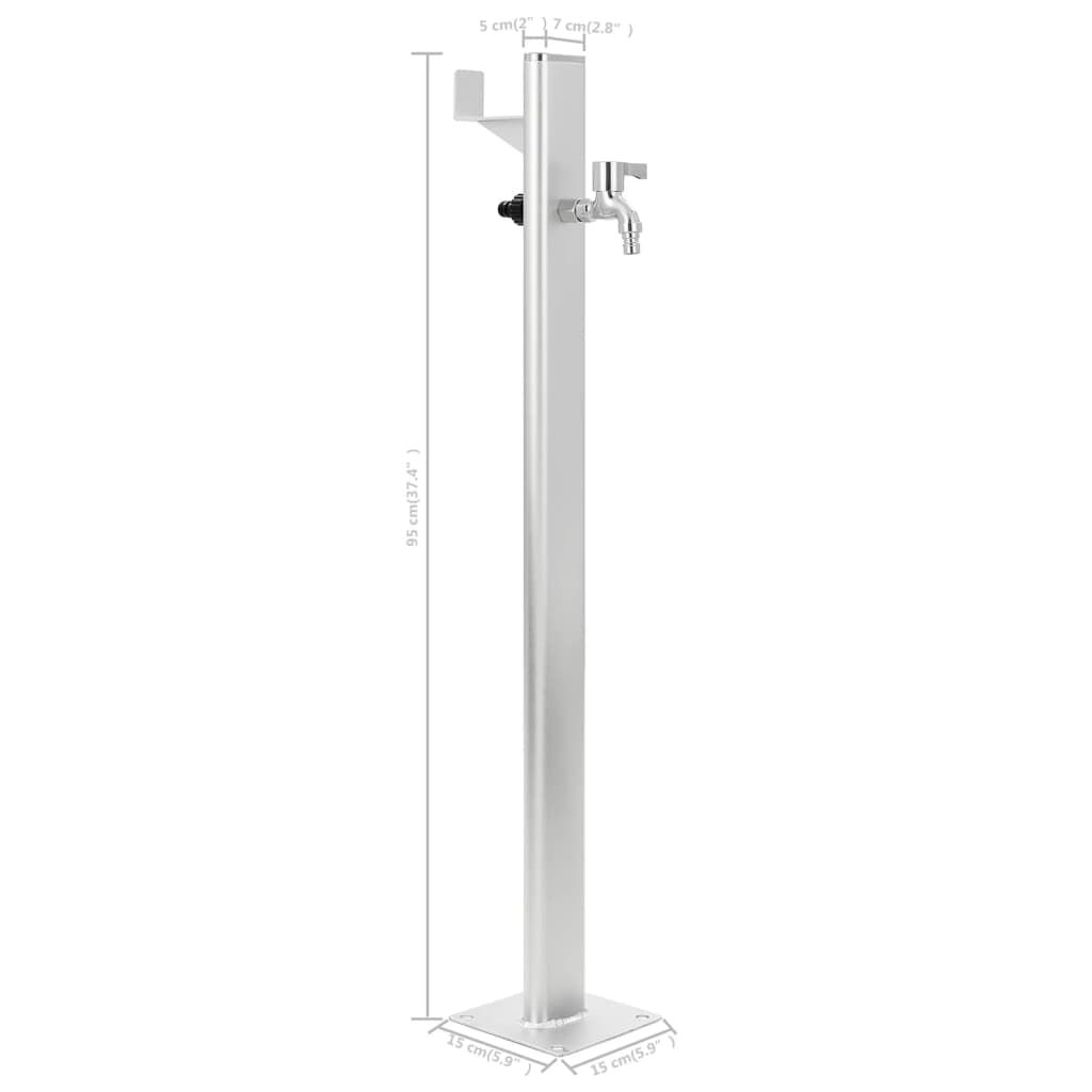 Galleria Design Garden Water Column Aluminium 95 cm