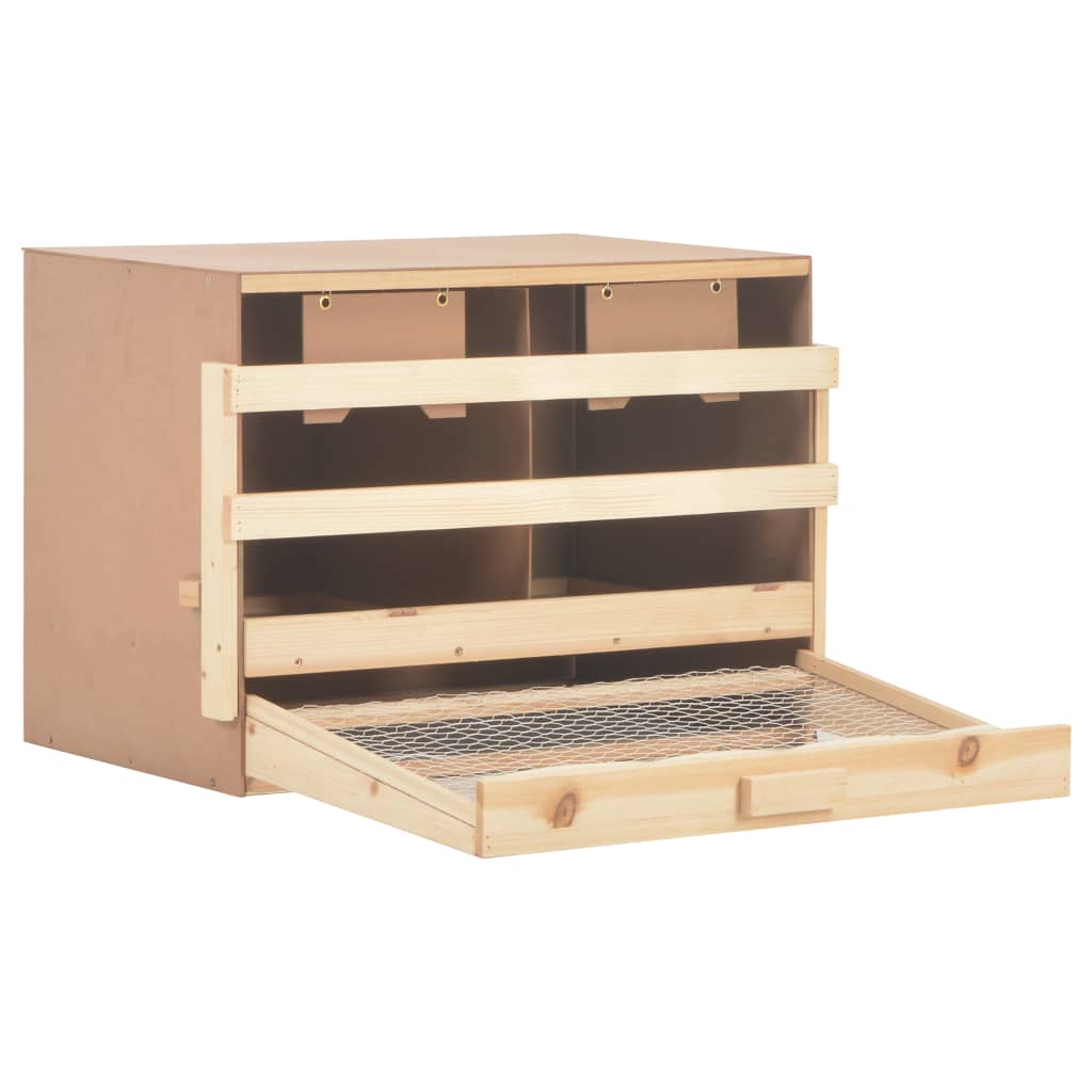 Galleria Design Chicken Laying Nest 2 Compartments 63x40x45 cm Solid Pine Wood
