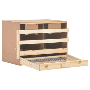 Galleria Design Chicken Laying Nest 2 Compartments 63x40x45 cm Solid Pine Wood