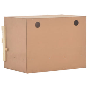 Galleria Design Chicken Laying Nest 2 Compartments 63x40x45 cm Solid Pine Wood