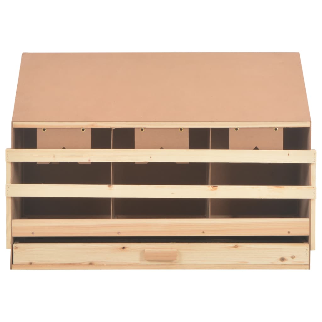 Galleria Design Chicken Laying Nest 3 Compartments 93x40x65 cm Solid Pine Wood
