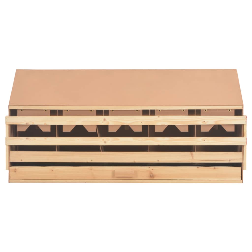 Galleria Design Chicken Laying Nest 5 Compartments 117x33x54 cm Solid Pine Wood