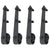 Galleria Design Sliding Door Hardware Kit 2x183 cm Steel Black