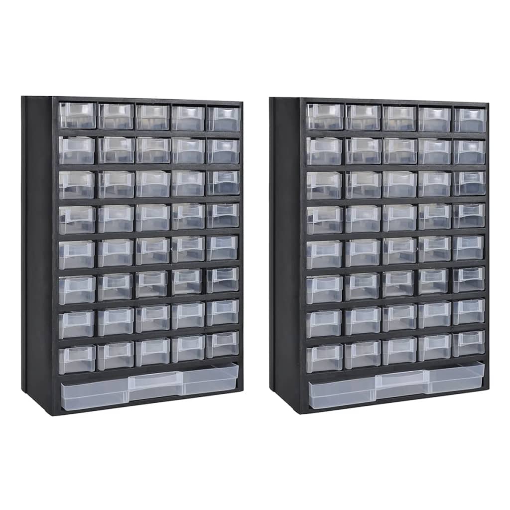 Galleria Design 41-Drawer Storage Cabinet Tool Box 2 pcs Plastic