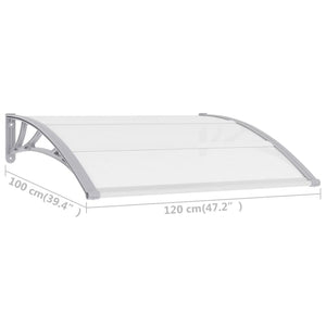 Galleria Design Door Canopy Grey 120x100 cm PC
