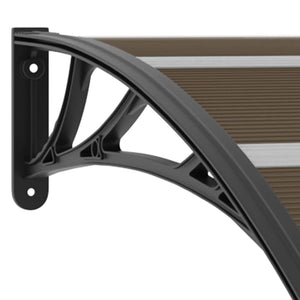 Galleria Design Door Canopy Black 120x100 cm PC
