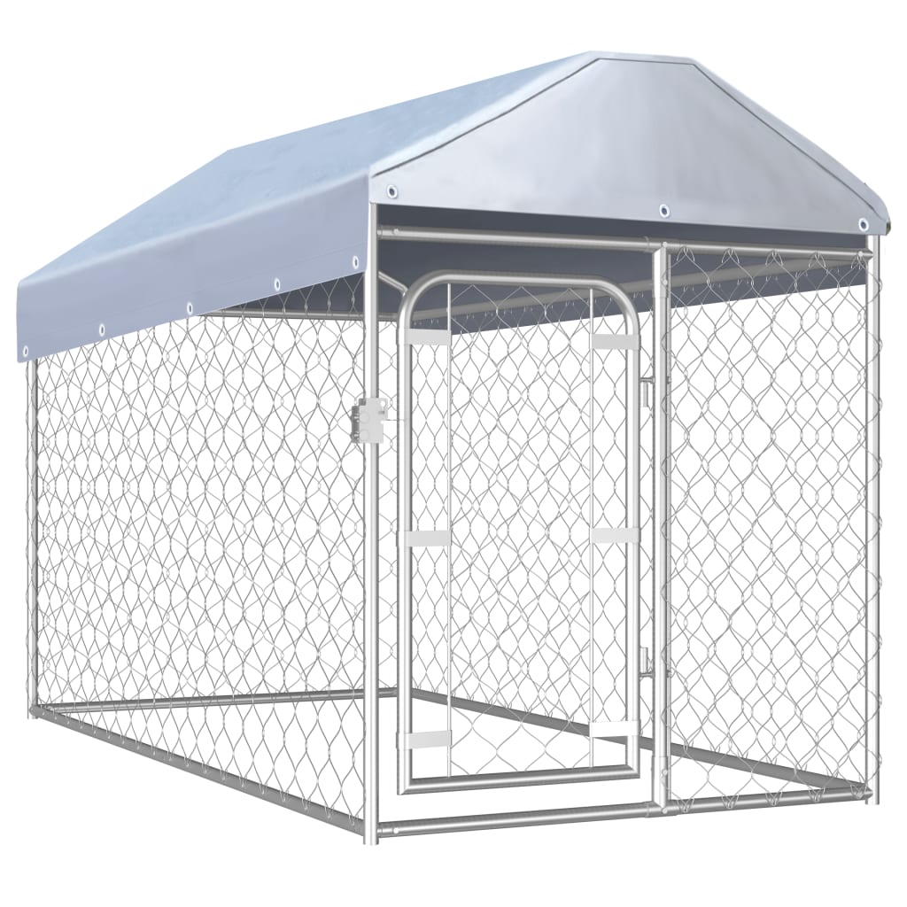 Galleria Design Outdoor Dog Kennel with Roof 200x100x125 cm
