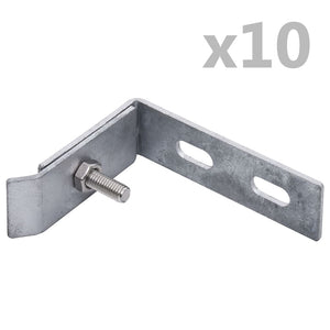Galleria Design Wall Corner Connector 10 Sets Silver