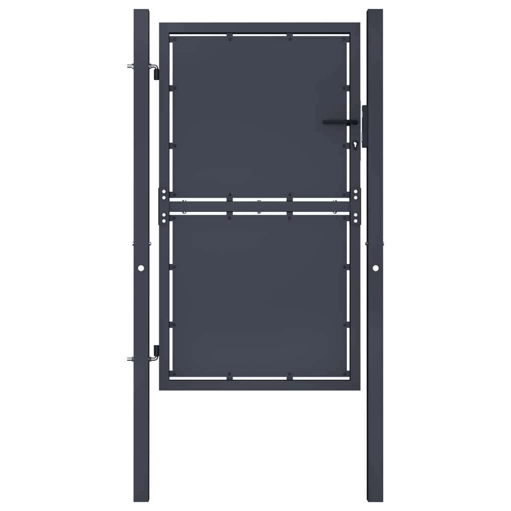 Galleria Design Garden Gate Steel 100x125 cm Anthracite