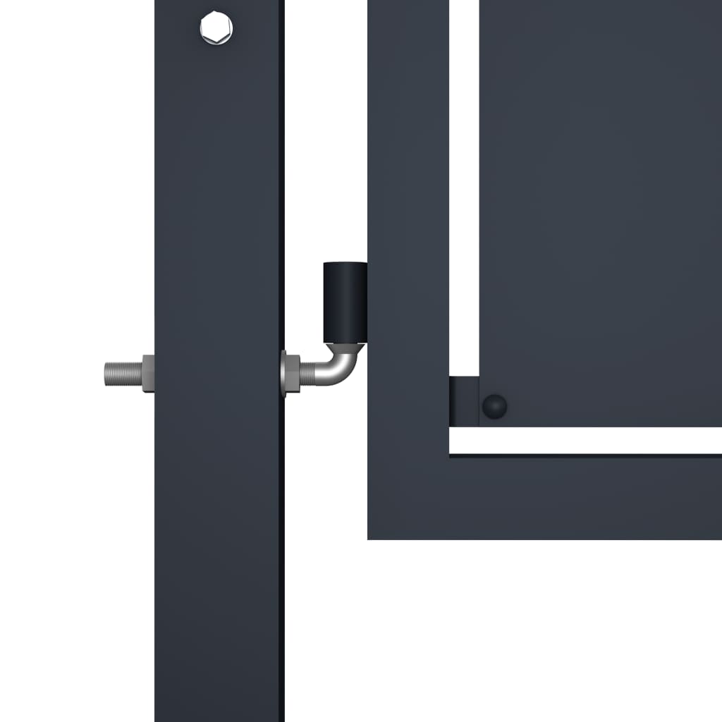 Galleria Design Garden Gate Steel 100x125 cm Anthracite