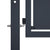 Galleria Design Garden Gate Steel 100x125 cm Anthracite