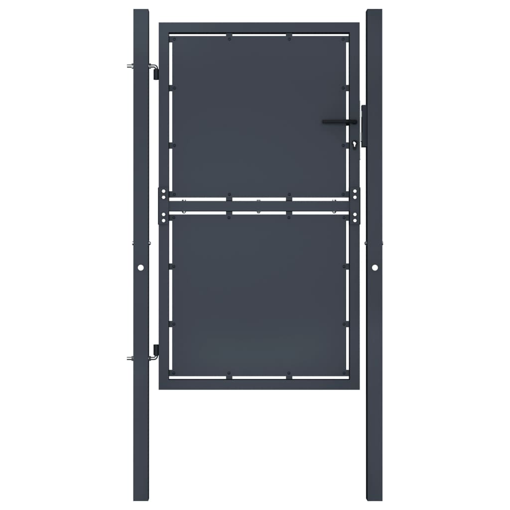 Galleria Design Garden Gate Steel 100x150 cm Anthracite
