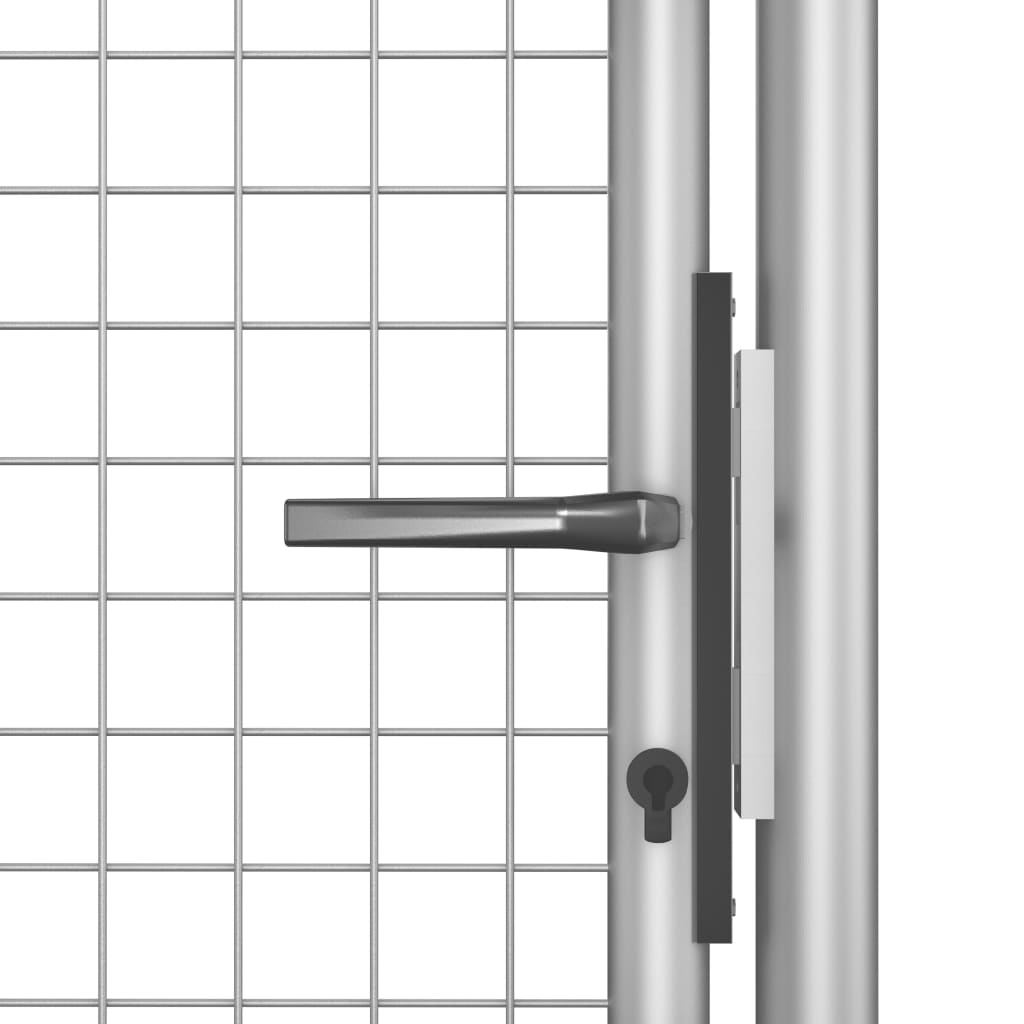 Galleria Design Garden Gate Galvanised Steel 105x150 cm Silver