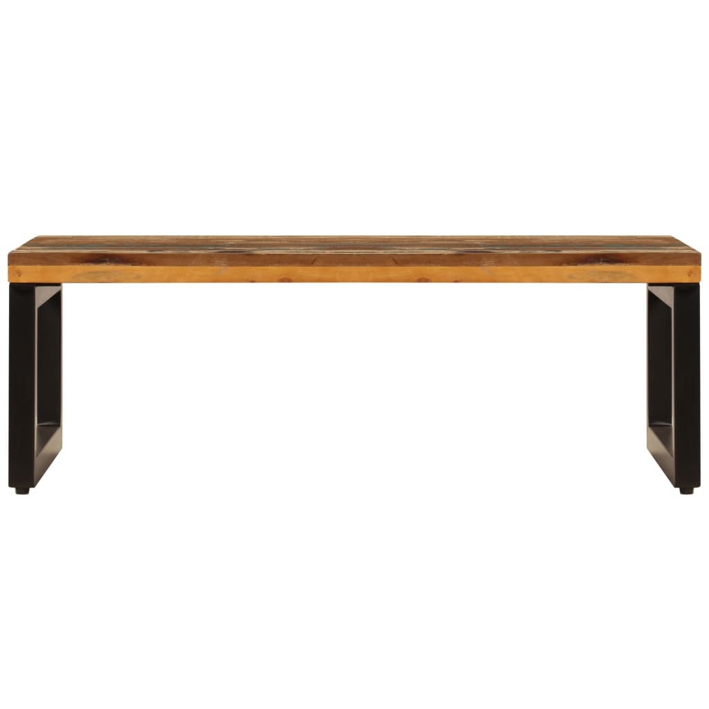 Galleria Design Coffee Table 100x50x35 cm Solid Reclaimed Wood and Steel