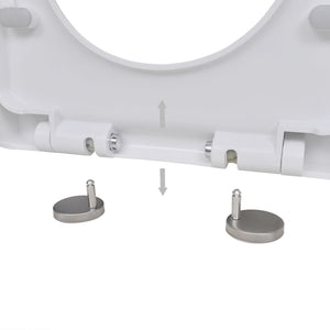 Galleria Design Toilet Seats with Soft Close Lids 2 pcs Plastic White
