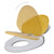 Galleria Design Toilet Seats with Soft Close Lids 2pcs Plastic White and Yellow