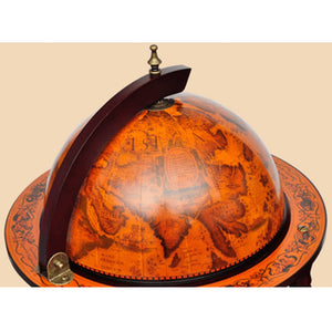 Galleria Design Globe Bar Wine Stand Eucalyptus Wood