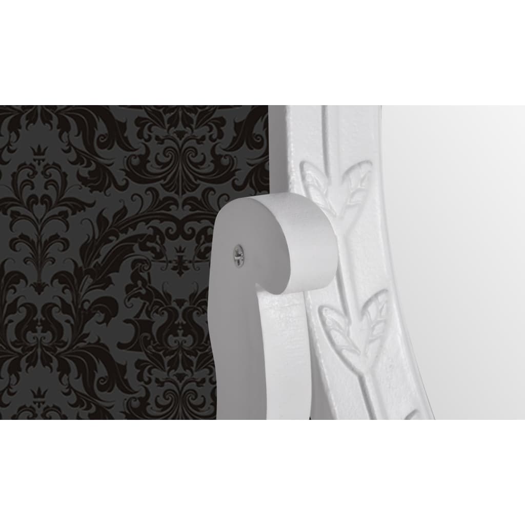 Galleria Design Vanity Makeup Table with Oval Swing Mirror MDF