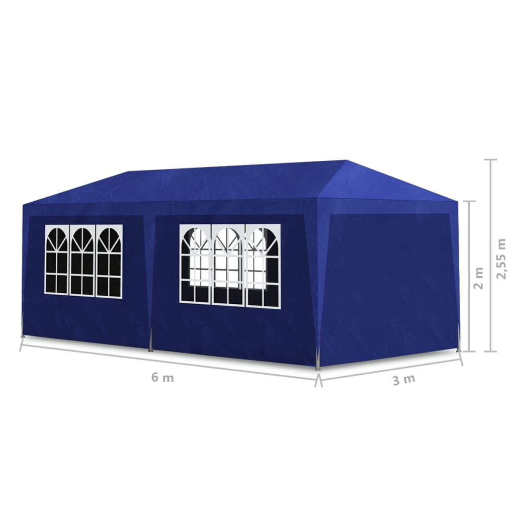 Galleria Design Party Tent 3x6 m Blue