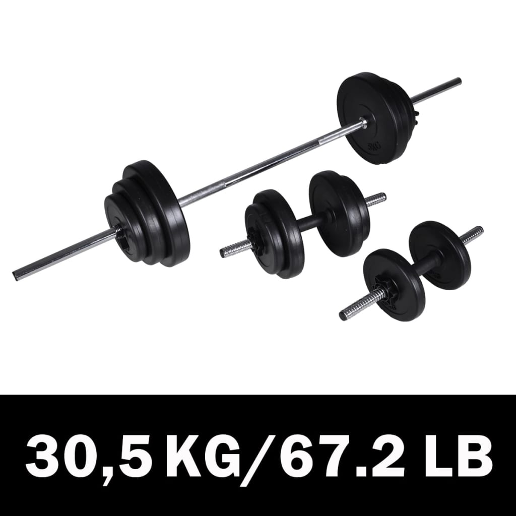 Galleria Design Barbell +2 Dumbbell Set 30.5kg