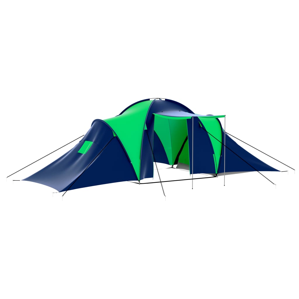 Galleria Design Camping Tent Polyester 9 Persons Blue-green