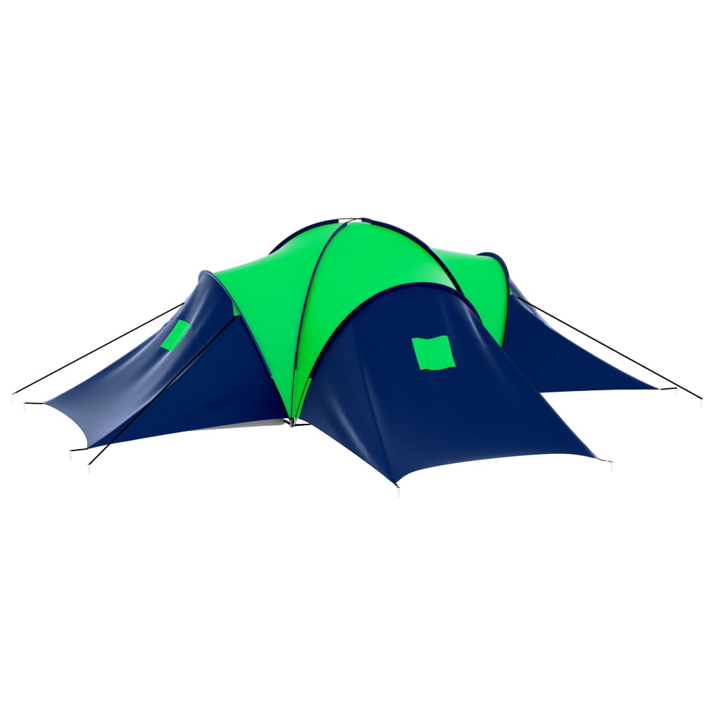 Galleria Design Camping Tent Polyester 9 Persons Blue-green