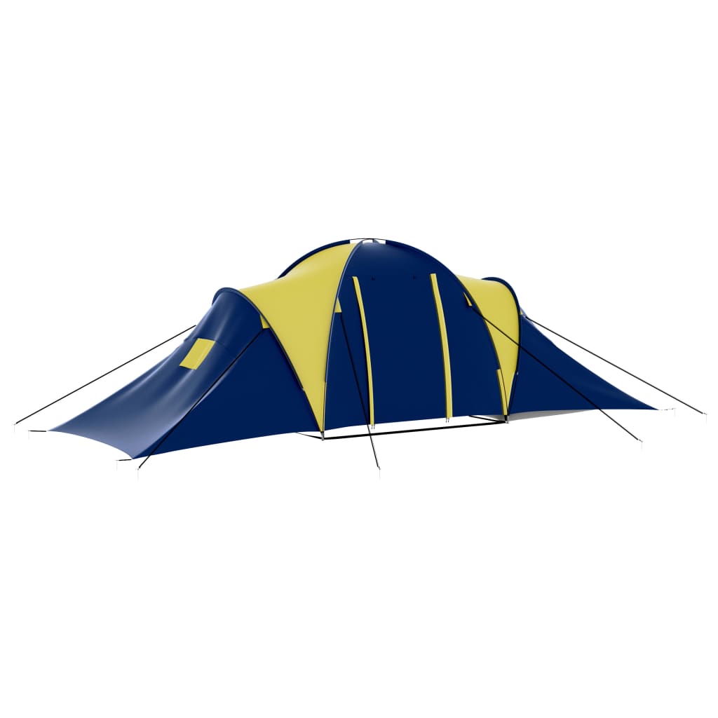 Galleria Design Camping Tent Polyester 9 Persons Blue-yellow