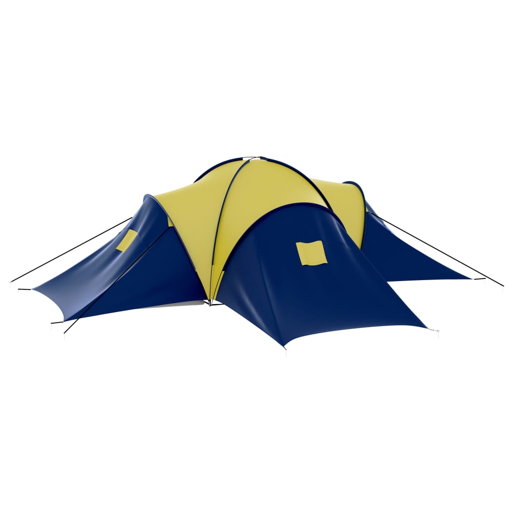 Galleria Design Camping Tent Polyester 9 Persons Blue-yellow