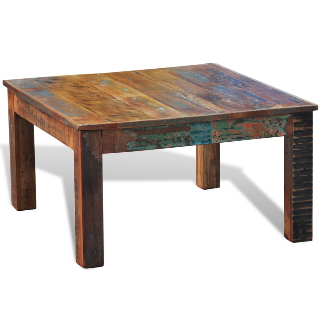 Galleria Design Coffee Table Square Reclaimed Wood