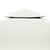 Galleria Design Gazebo Cover Canopy Replacement 310 g / m² Cream White 3 x 4 m