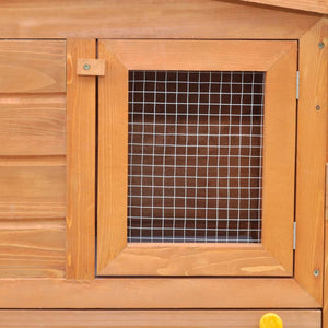 Galleria Design Large Rabbit Hutch Small Animal House Pet Cage with Roofs Wood