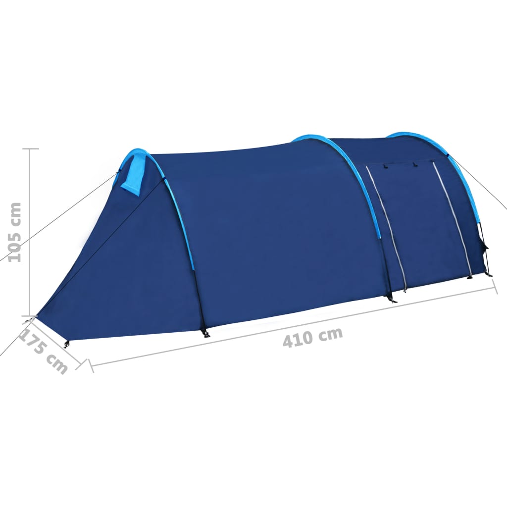 Galleria Design Camping Tent 4 Persons Navy Blue/Light Blue