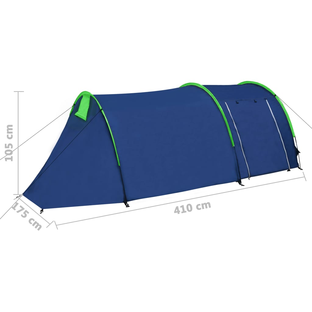 Galleria Design Camping Tent 4 Persons Navy Blue/Green