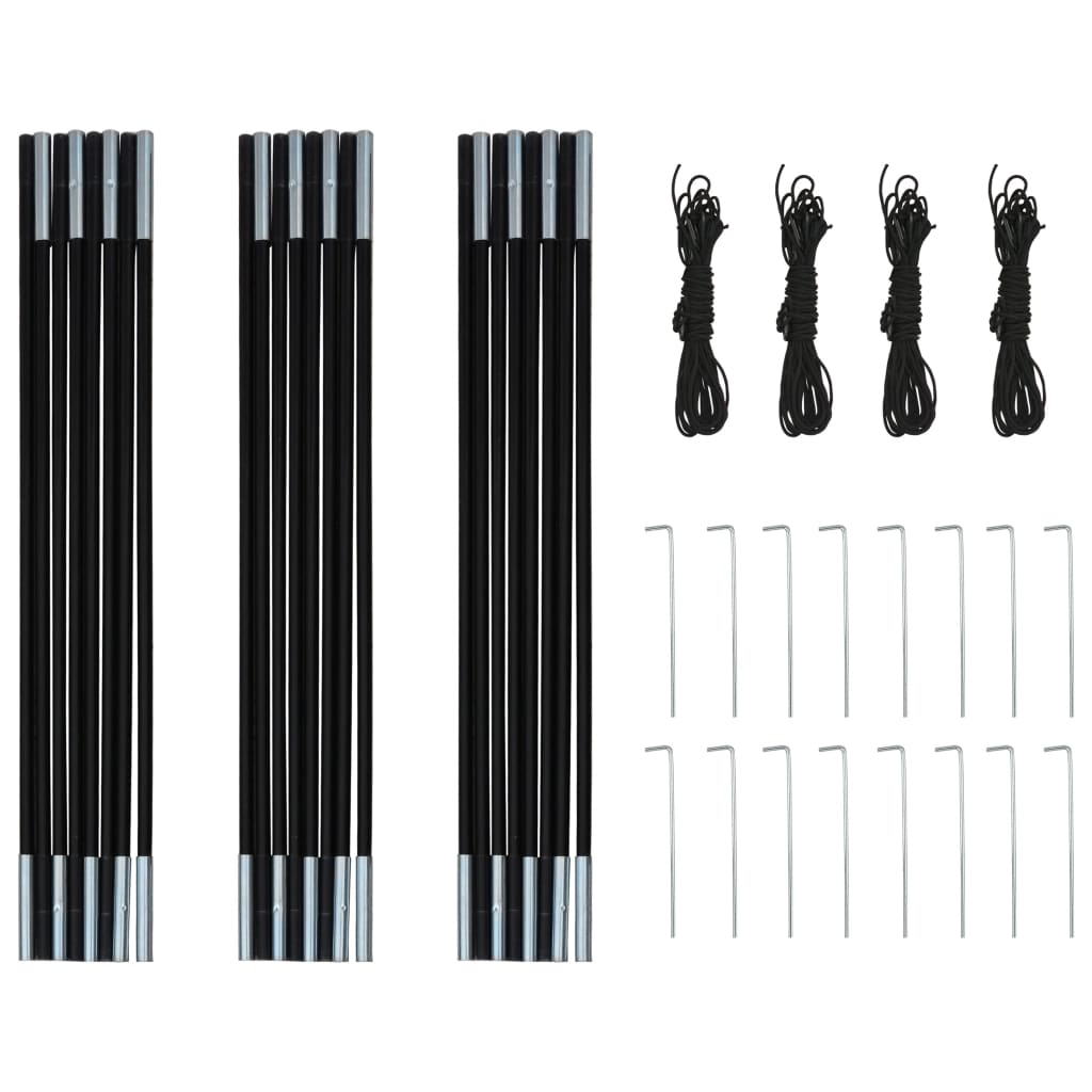 Galleria Design Camping Tent 4 Persons Navy Blue/Yellow