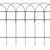 Galleria Design Garden Border Fence Powder-coated Iron 25x0.4 m