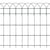 Galleria Design Garden Border Fence Powder-coated Iron 10x0.65 m