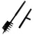 Galleria Design Ground Drill with Handle Auger Bit 180 mm Three Spirals Steel Black