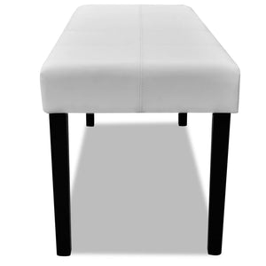 Galleria Design White High Quality Artificial Leather Bench