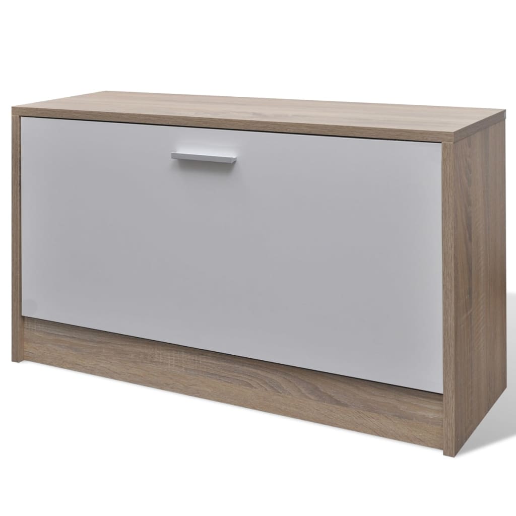 Galleria Design Oak and White 3-in-1 Wooden Shoe Cabinet Set