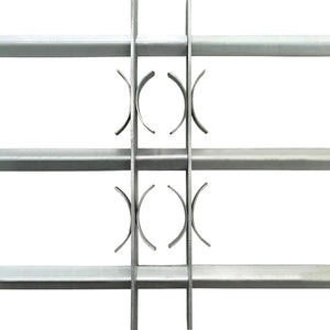 Galleria Design Adjustable Security Grille for Windows with 3 Crossbars 700-1050 mm